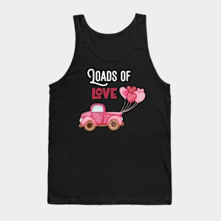 Loads Of Love Car Cute Valentines Day Car Toddler Boys Tank Top